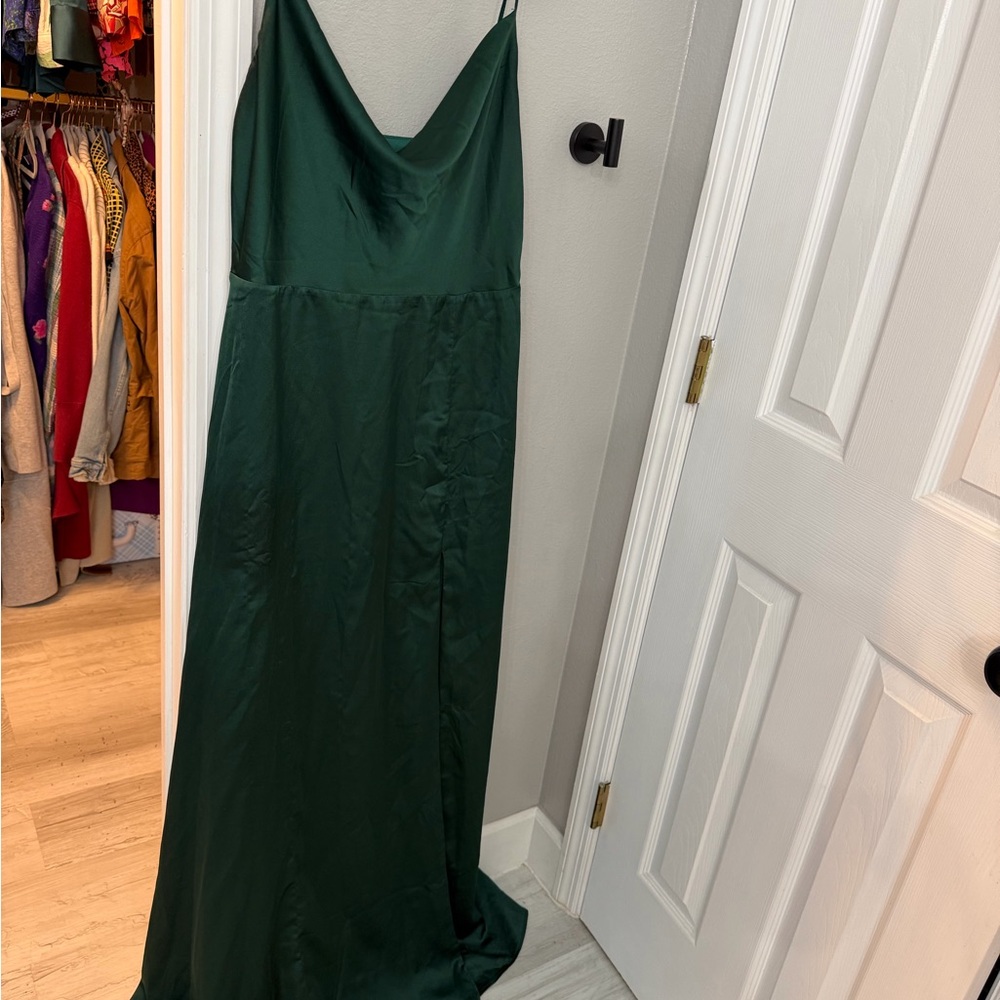 Lulu's Emerald Green Maxi Dress